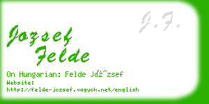 jozsef felde business card